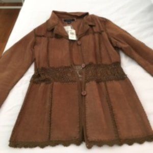 Brown suede jacket